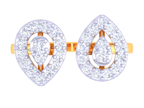 Printable 3D jewelry model of Lady diamond ring Modelo 3D