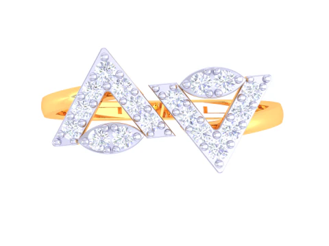 Printable 3D jewelry model of Lady diamond ring 3D Model