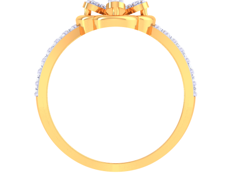 Printable 3D jewelry model of Lady diamond ring Model 3D