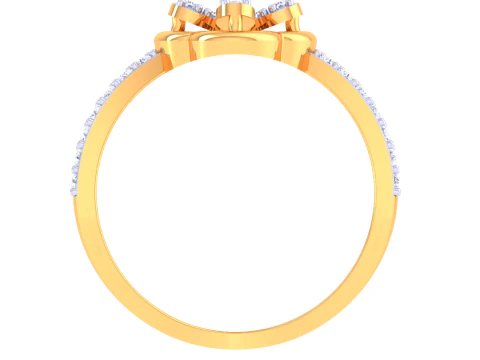 Printable 3D jewelry model of Lady diamond ring 3D Model