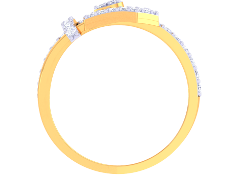 Printable 3D jewelry model of Lady diamond ring 3Dモデル