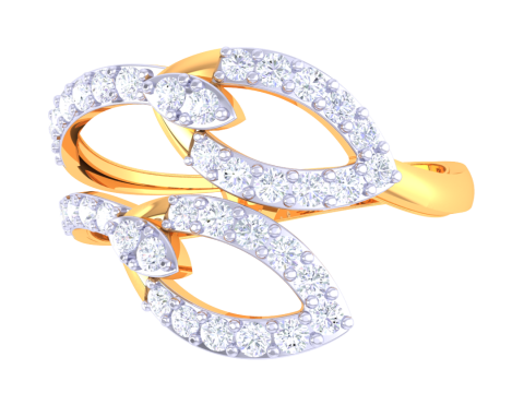 Printable 3D jewelry model of Lady diamond ring 3D Модель