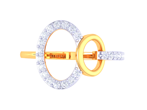 Printable 3D jewelry model of Lady diamond ring 3D Model