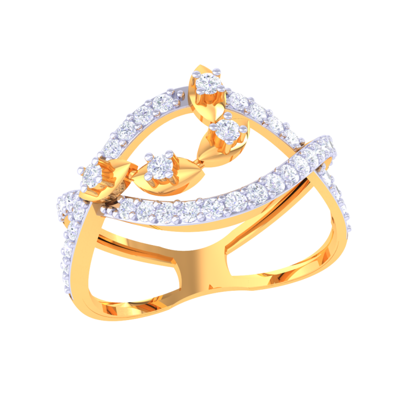 Printable 3D jewelry model of Lady diamond ring 3D 모델 .c4d .max .obj .3ds .fbx .stl .blend