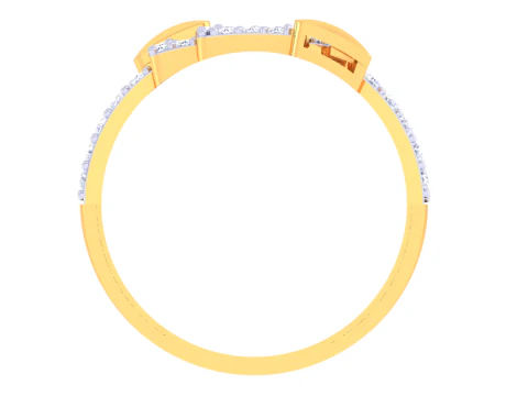 Printable 3D jewelry model of Lady diamond ring 3D Model