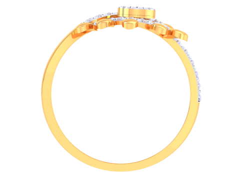 Printable 3D jewelry model of Lady diamond ring 3Dモデル