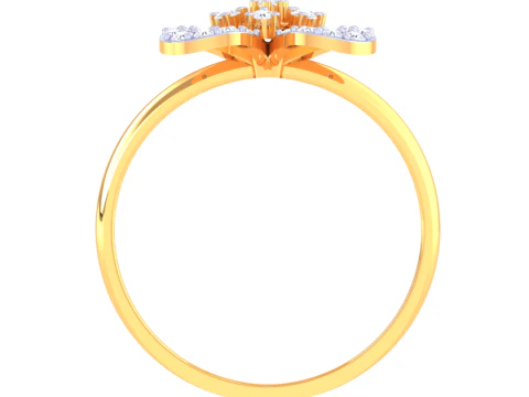 Printable 3D jewelry model of Lady diamond ring 3D Model