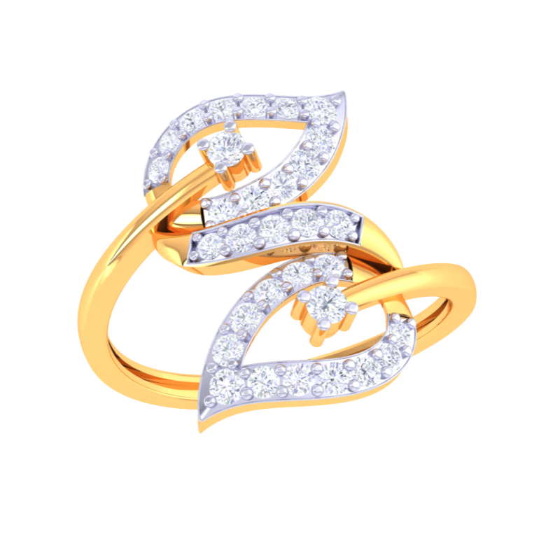 Printable 3D jewelry model of Lady diamond ring Modèle 3D .c4d .max .obj .3ds .fbx .stl .blend