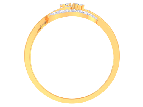 Printable 3D jewelry model of Lady diamond ring Modèle 3D