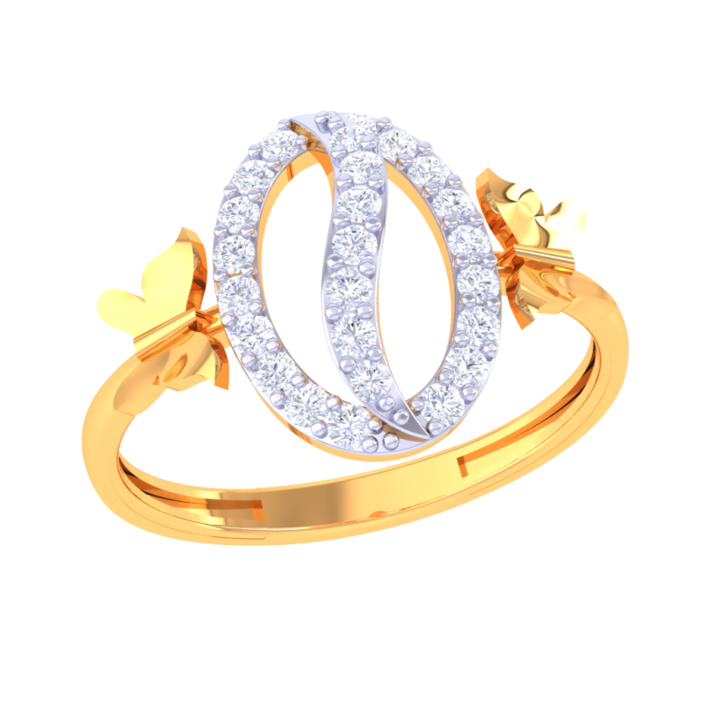 Printable 3D jewelry model of Lady diamond ring 3D 模型 .c4d .max .obj .3ds .fbx .stl .blend 