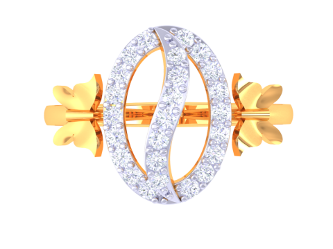 Printable 3D jewelry model of Lady diamond ring 3D 模型