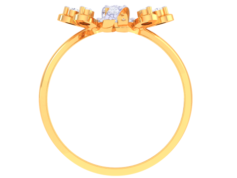 Printable 3D jewelry model of Lady diamond ring 3D Modell