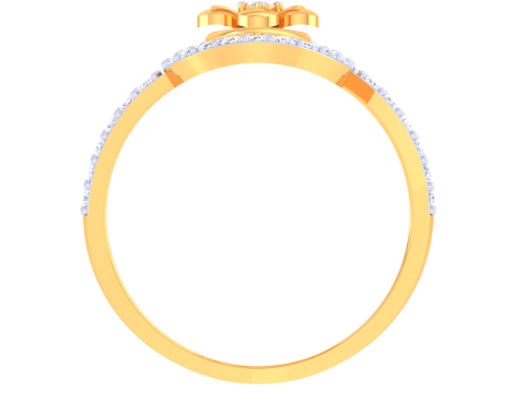 Printable 3D jewelry model of Lady diamond ring 3Dモデル