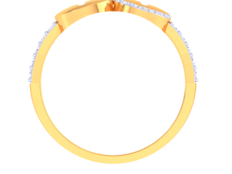 Printable 3D jewelry model of Lady diamond ring 3D मॉडल