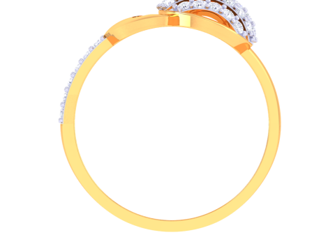 Printable 3D jewelry model of Lady diamond ring Modello 3D