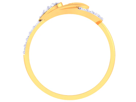 Printable 3D jewelry model of Lady diamond ring 3D Model