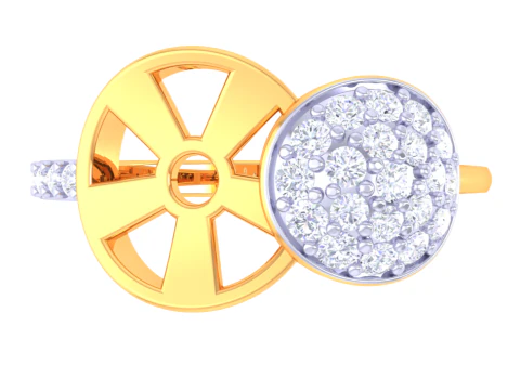 Printable 3D jewelry model of Lady diamond ring 3D Model