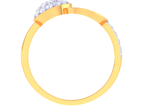 Printable 3D jewelry model of Lady diamond ring 3Dモデル