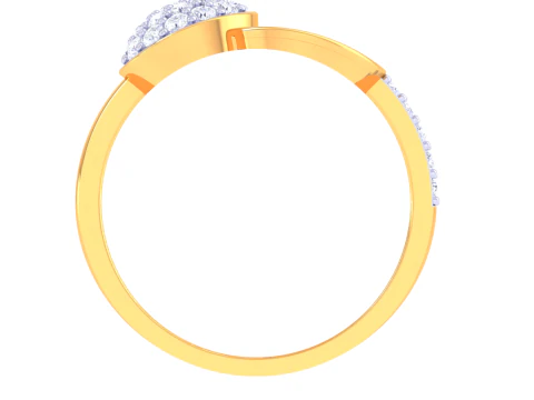 Printable 3D jewelry model of Lady diamond ring 3D Model