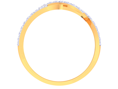 Printable 3D jewelry model of Lady diamond ring Modelo 3D