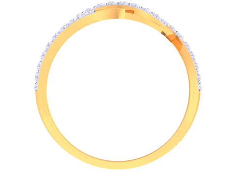 Printable 3D jewelry model of Lady diamond ring 3D Model