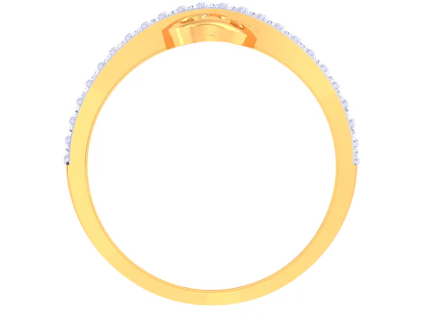 Printable 3D jewelry model of Lady diamond ring 3D Model