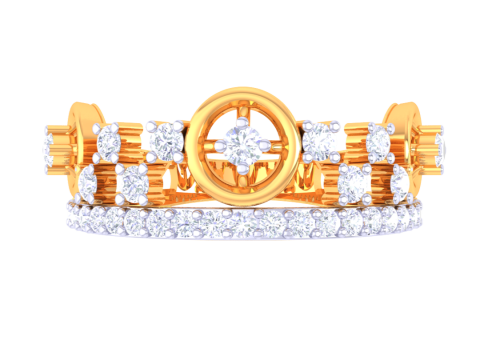 Printable 3D jewelry model of Lady diamond ring 3D Модель