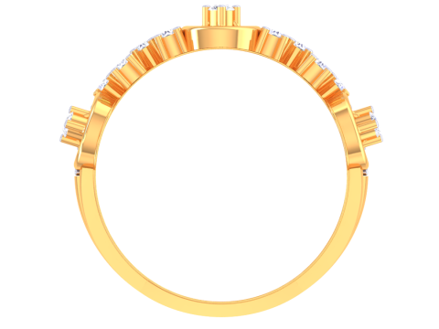 Printable 3D jewelry model of Lady diamond ring 3D Модель