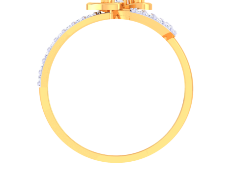 Printable 3D jewelry model of Lady diamond ring 3Dモデル