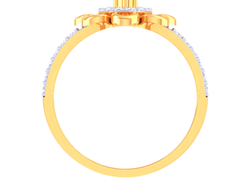 Printable 3D jewelry model of Lady diamond ring 3D Modell