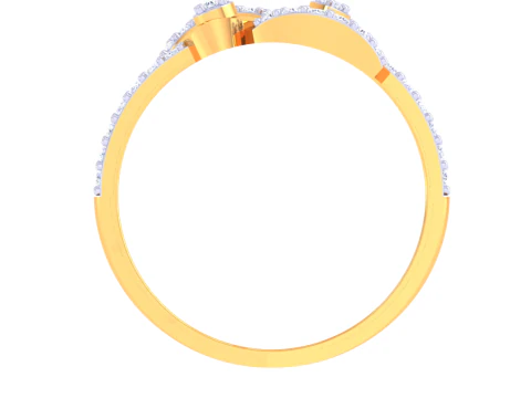 Printable 3D jewelry model of Lady diamond ring 3D Model