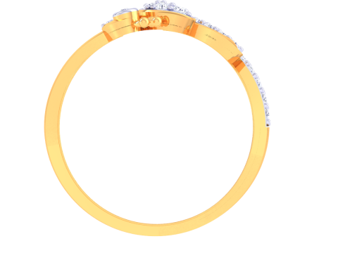 Printable 3D jewelry model of Lady diamond ring Modelo 3D