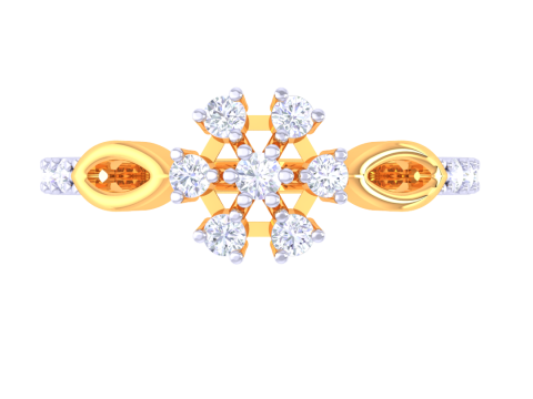 Printable 3D jewelry model of Lady diamond ring 3D Model