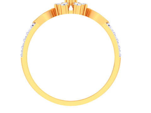 Printable 3D jewelry model of Lady diamond ring 3D Model