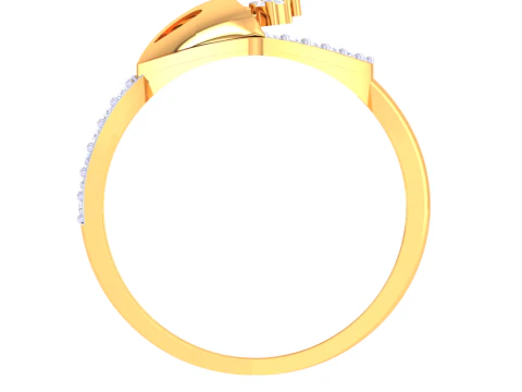 Printable 3D jewelry model of Lady diamond ring 3D Model