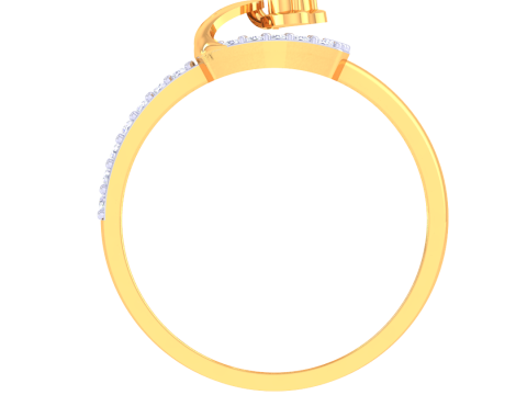 Printable 3D jewelry model of Lady diamond ring 3Dモデル