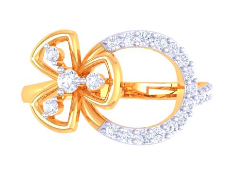 Printable 3D jewelry model of Lady diamond ring Model 3D