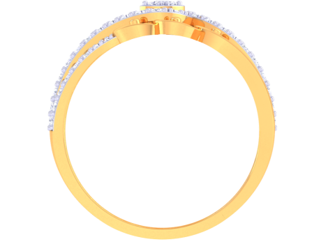 Printable 3D jewelry model of Lady diamond ring 3D Модель