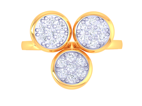 Printable 3D jewelry model of Lady diamond ring Model 3D