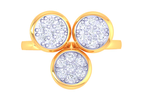 Printable 3D jewelry model of Lady diamond ring 3D Model