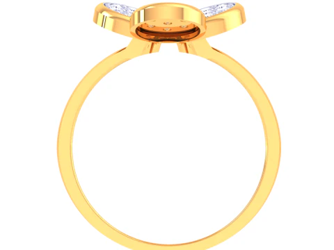 Printable 3D jewelry model of Lady diamond ring 3D Model