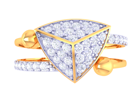 Printable 3D jewelry model of Lady diamond ring 3D Модель