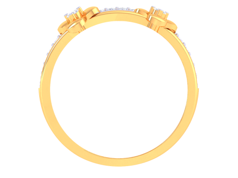 Printable 3D jewelry model of Lady diamond ring Modello 3D