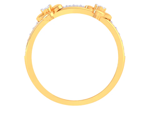 Printable 3D jewelry model of Lady diamond ring 3D Model