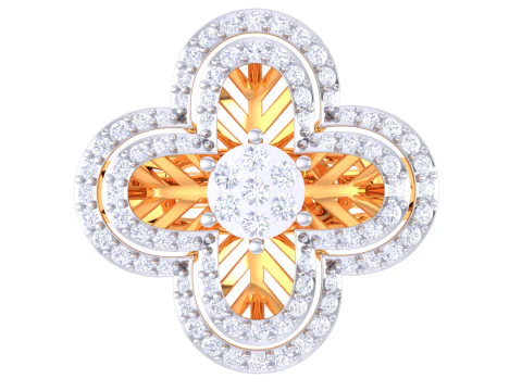 Printable 3D jewelry model of Lady diamond ring 3D Model