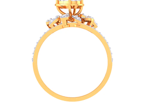 Printable 3D jewelry model of Lady diamond ring 3D Model