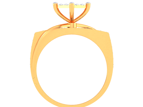 Printable 3D jewelry model of Lady diamond ring 3Dモデル