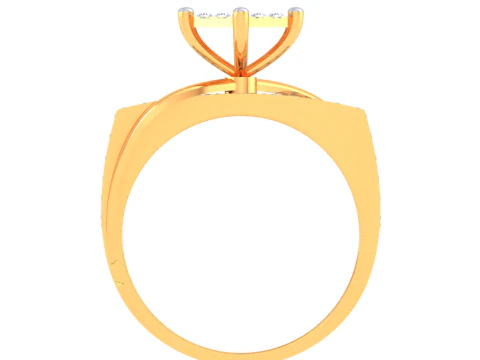 Printable 3D jewelry model of Lady diamond ring 3D Model