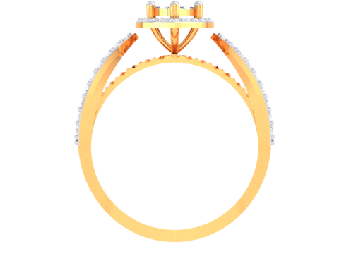 Printable 3D jewelry model of Lady diamond ring 3Dモデル