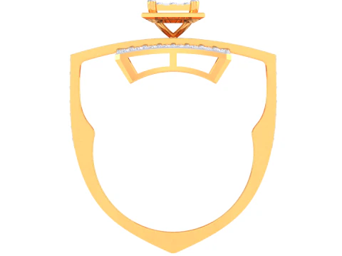 Printable 3D jewelry model of Lady diamond ring 3D Model